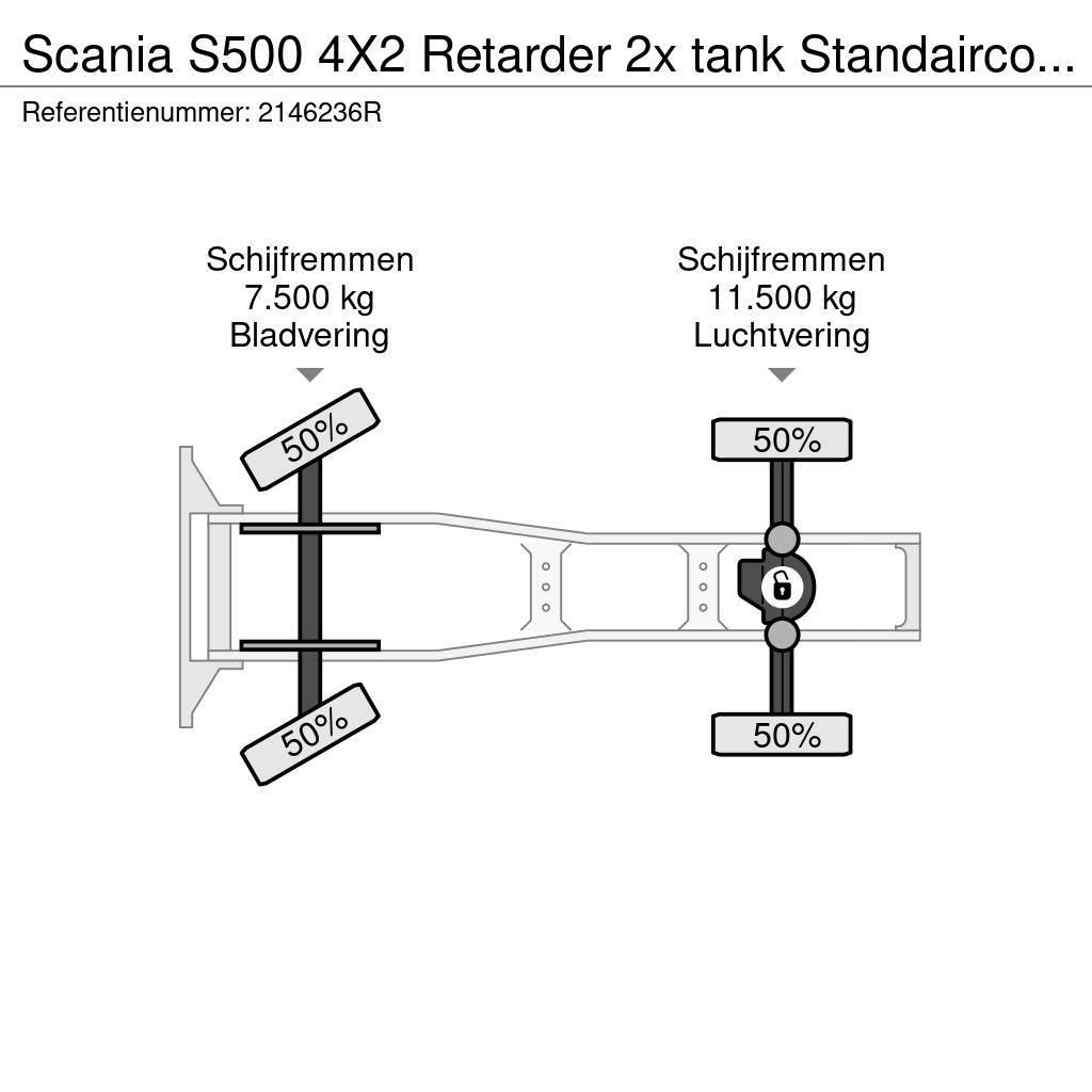 Scania S500 4X2 Retarder 2x tank Standairco LED German tr Prime Movers