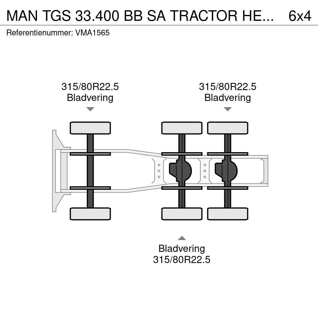 MAN TGS 33.400 BB SA TRACTOR HEAD (13 units) Prime Movers