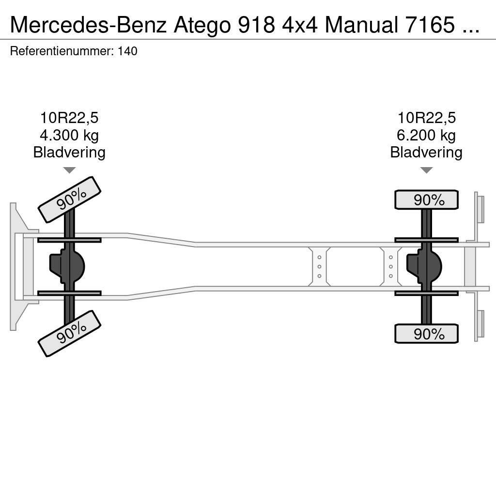 Mercedes-Benz Atego 918 4x4 Manual 7165 KM Generator Firetruck C Box trucks