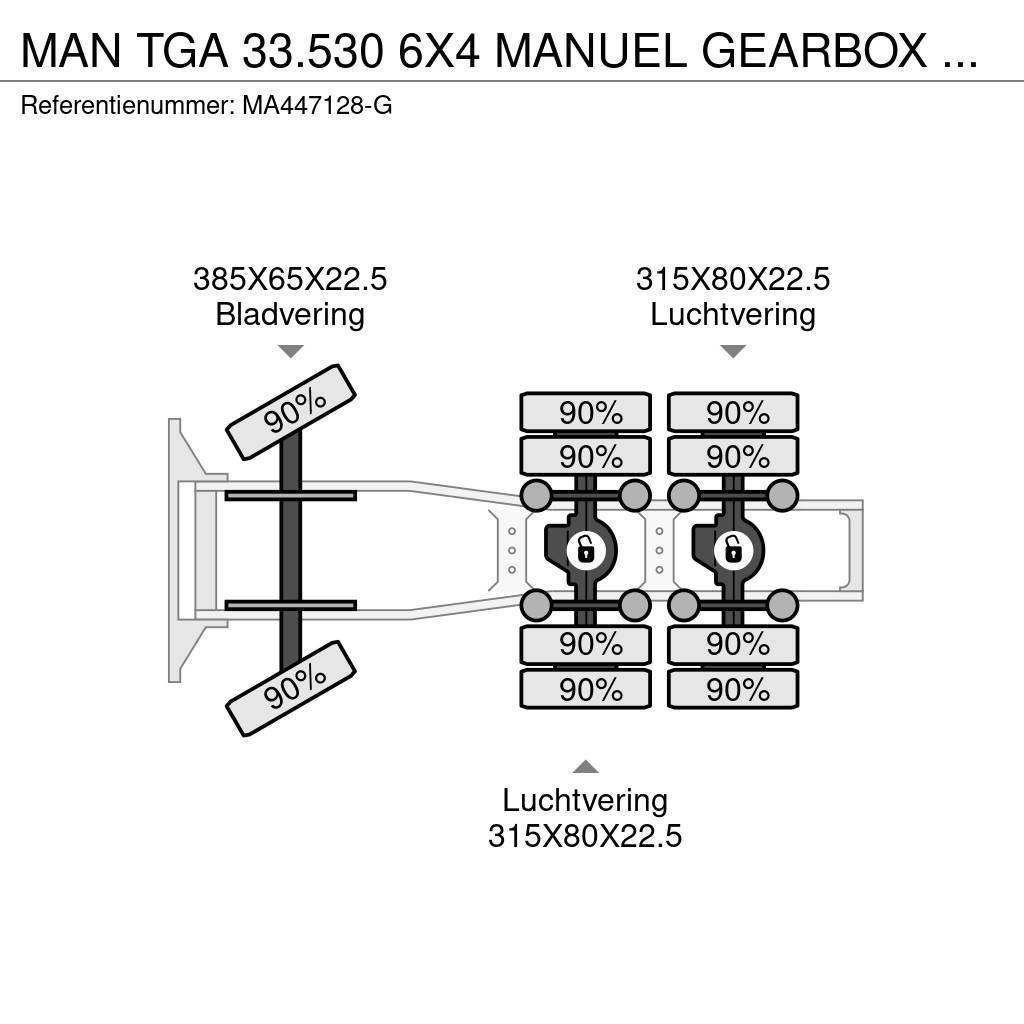 MAN TGA 33.530 6X4 MANUEL GEARBOX 70 TON Prime Movers