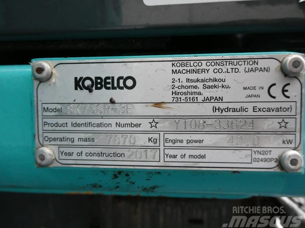 Kobelco SK 75 SR-3E Mini excavators  7t - 12t