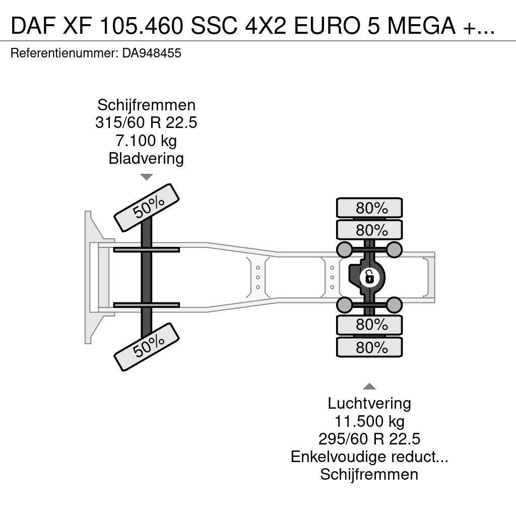 DAF XF 105.460 SSC 4X2 EURO 5 MEGA + RETARDER Prime Movers