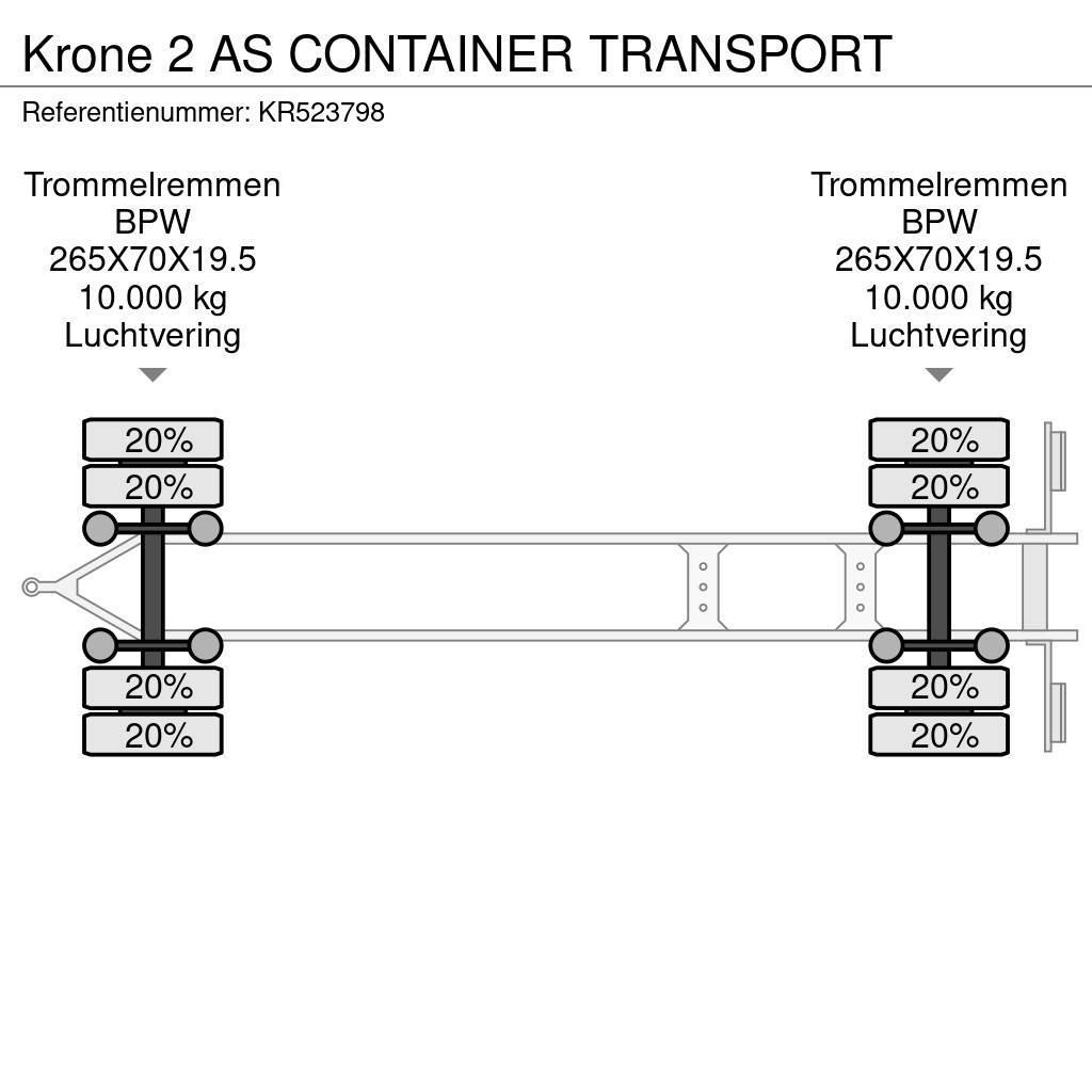 Krone 2 AS CONTAINER TRANSPORT Container trailers