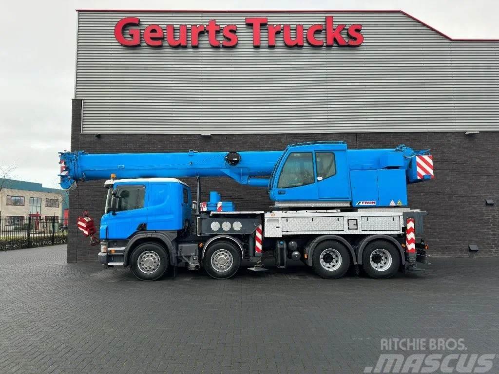 Scania P420 8X4 + FAUN HK 40 + JIB KRAAN/KRAN/CRANE/GRUA Truck mounted cranes