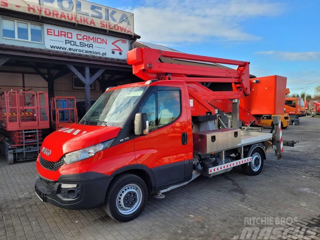 Iveco 35S11 - 18 m Comet 18/2/7.5 HQ full hydraulic! Truck mounted platforms