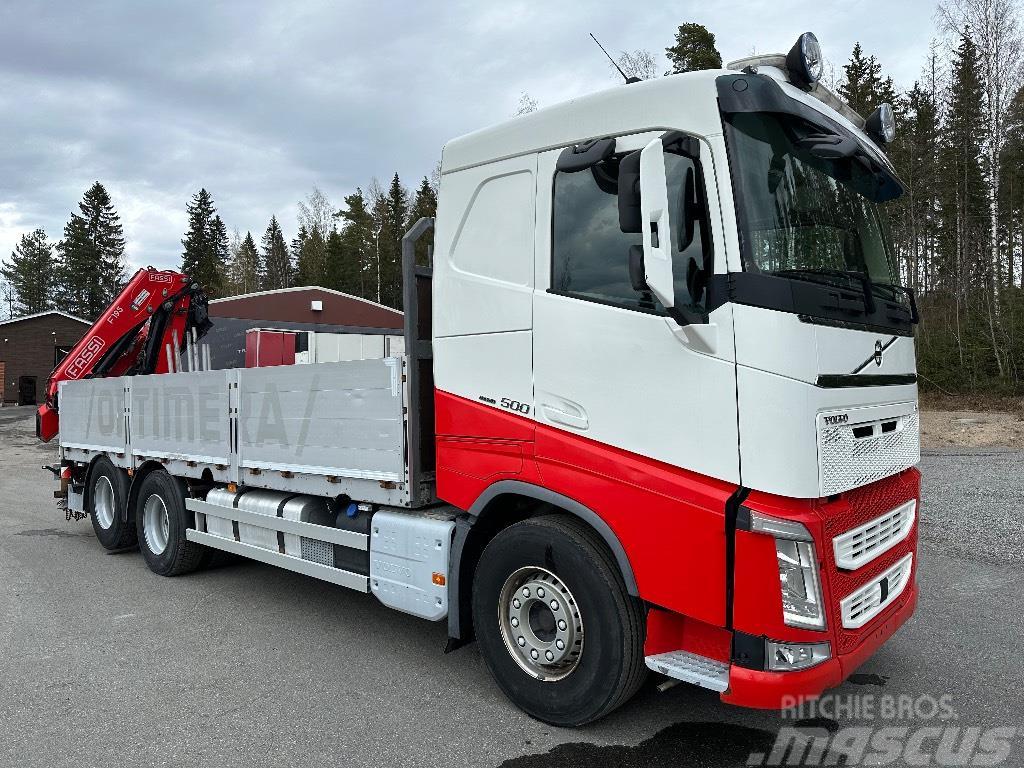 Volvo FH500 Fassi F195 nosturilla 6x2 Truck mounted cranes