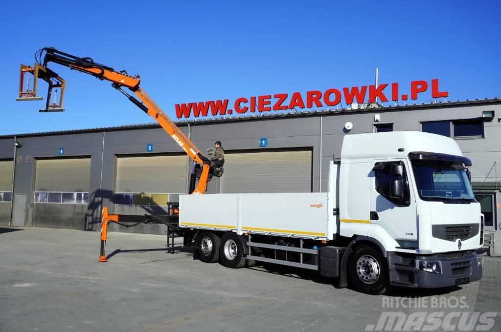 Renault Premium 460 DXI EEV 6x2, crane Atlas 2900 kg on 6m Truck mounted cranes