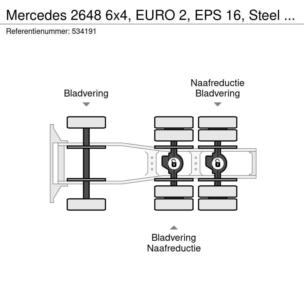 Mercedes-Benz 2648 6x4, EURO 2, EPS 16, Steel Suspension Prime Movers