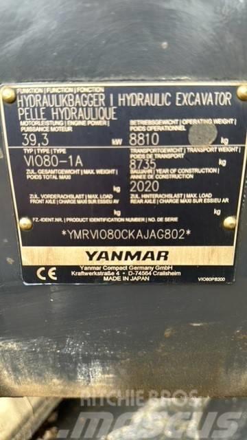 Yanmar Vio 80-1A Tilt Rotator Mini excavators  7t - 12t