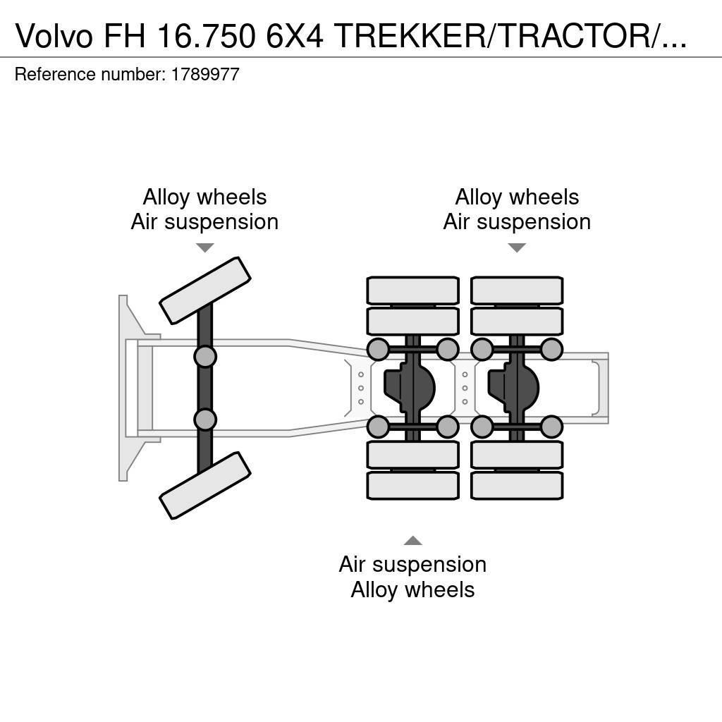 Volvo FH 16.750 6X4 TREKKER/TRACTOR/SZM EURO 6 HYDRAULIC Prime Movers