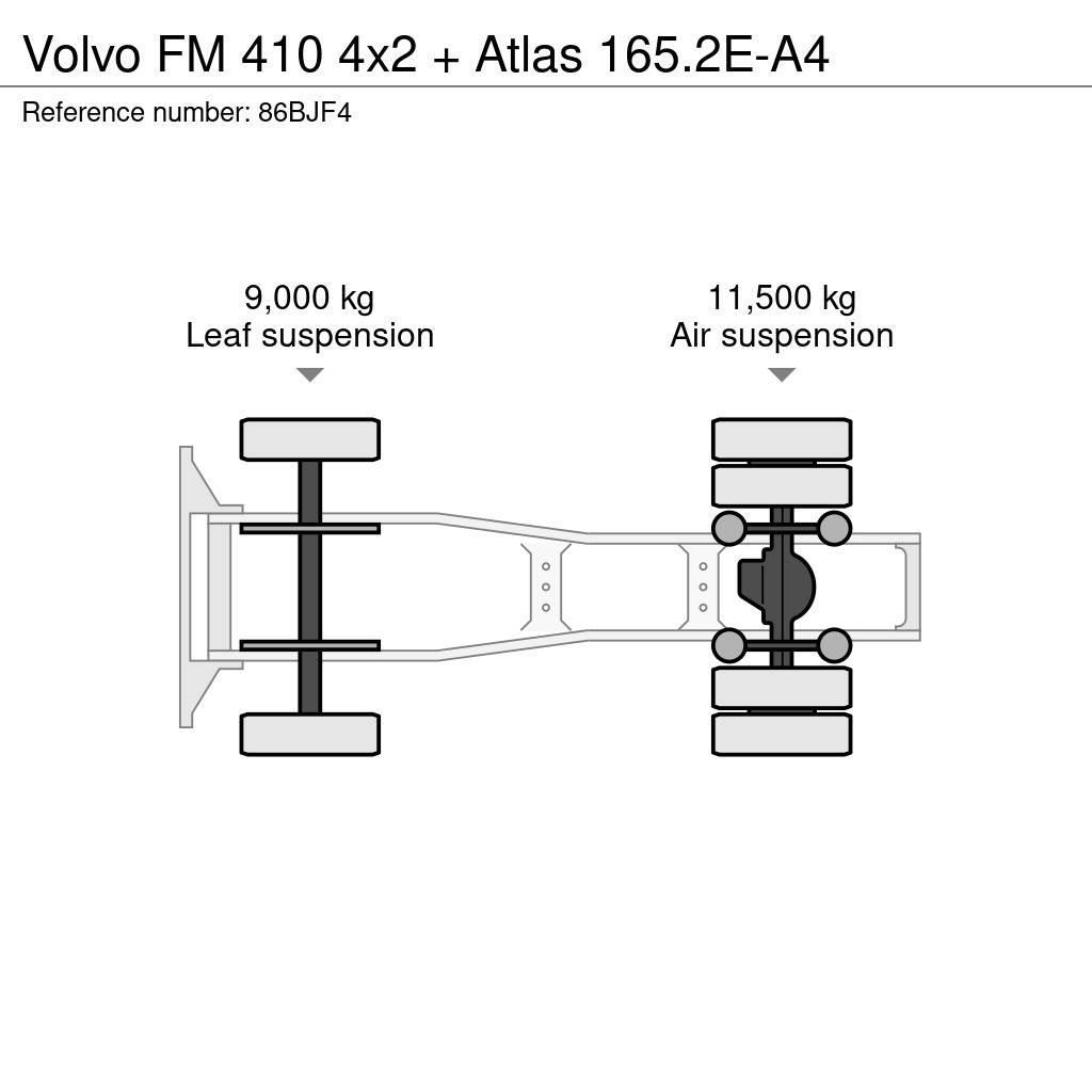 Volvo FM 410 4x2 + Atlas 165.2E-A4 Prime Movers