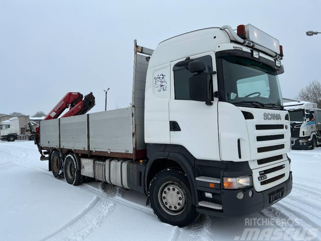Scania R470CB6X2HNZ manual, only 378798 km! Truck mounted cranes