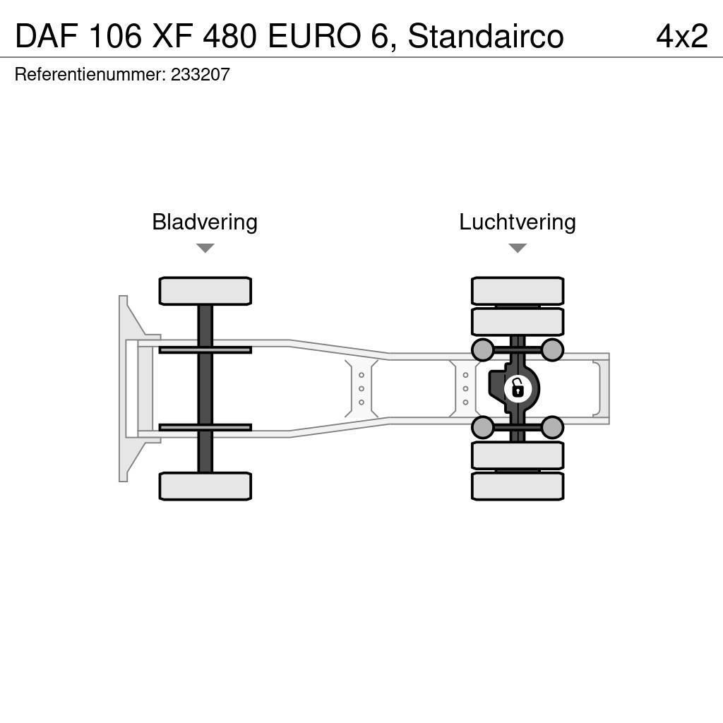 DAF 106 XF 480 EURO 6, Standairco Prime Movers