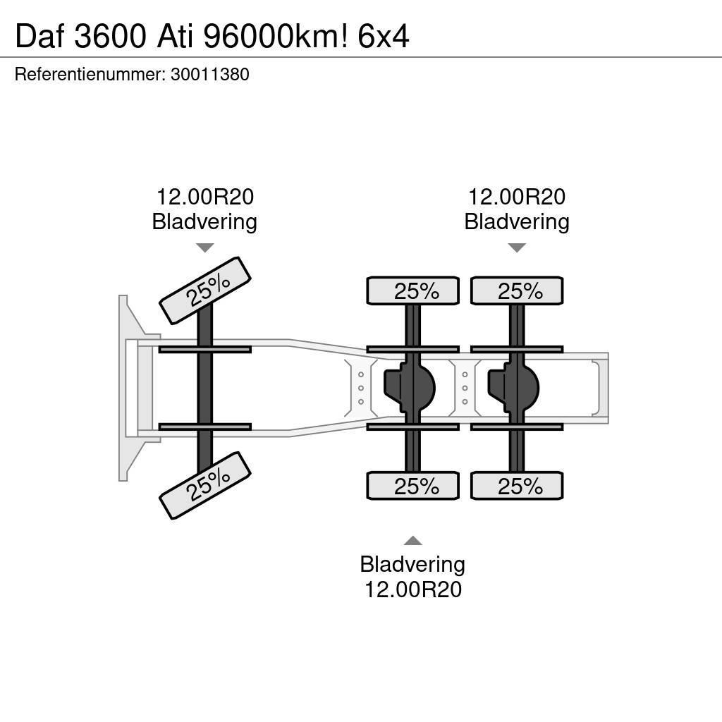 DAF 3600 Ati 96000km! 6x4 Prime Movers