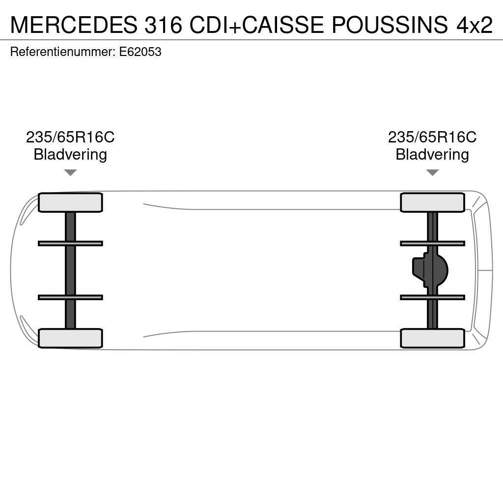 Mercedes-Benz 316 CDI+CAISSE POUSSINS Temperature controlled