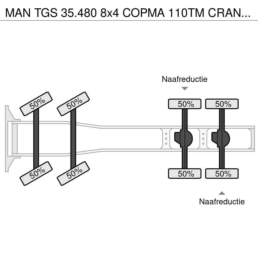 MAN TGS 35.480 8x4 COPMA 110TM CRANE/GRUE/Fly-Jib/LIER Prime Movers