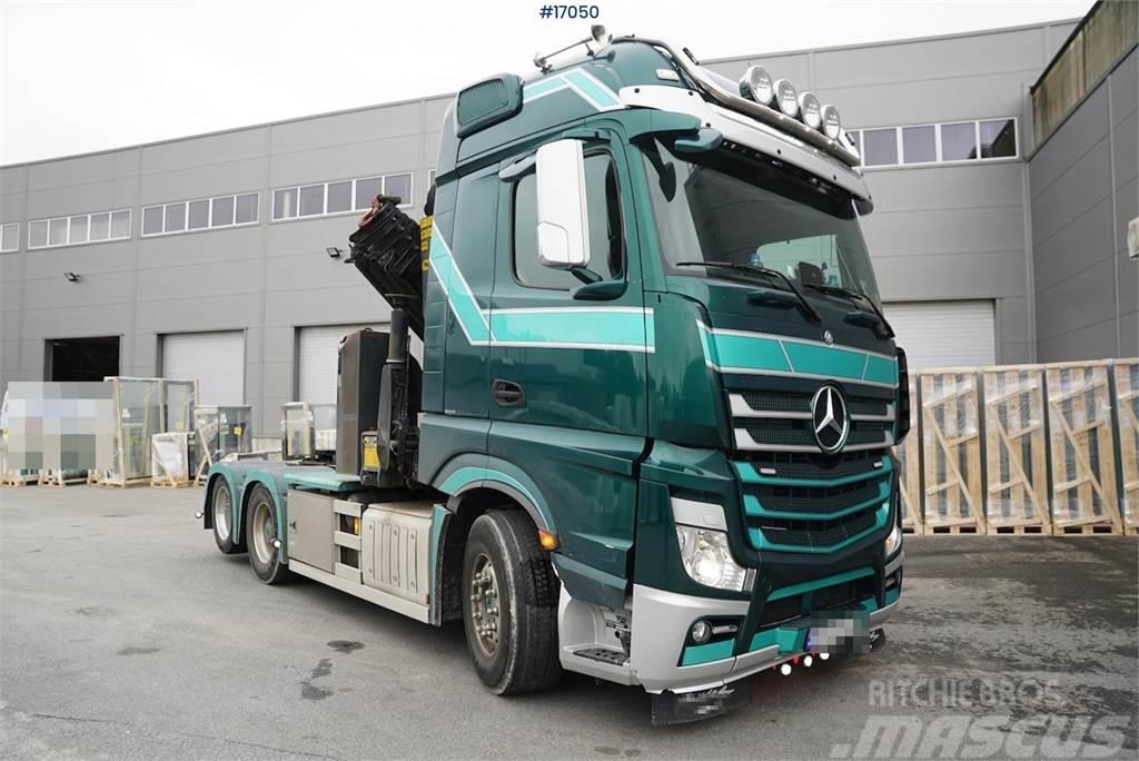 Mercedes-Benz Actros 2663 with 23t/m crane. Well equipped Truck mounted cranes
