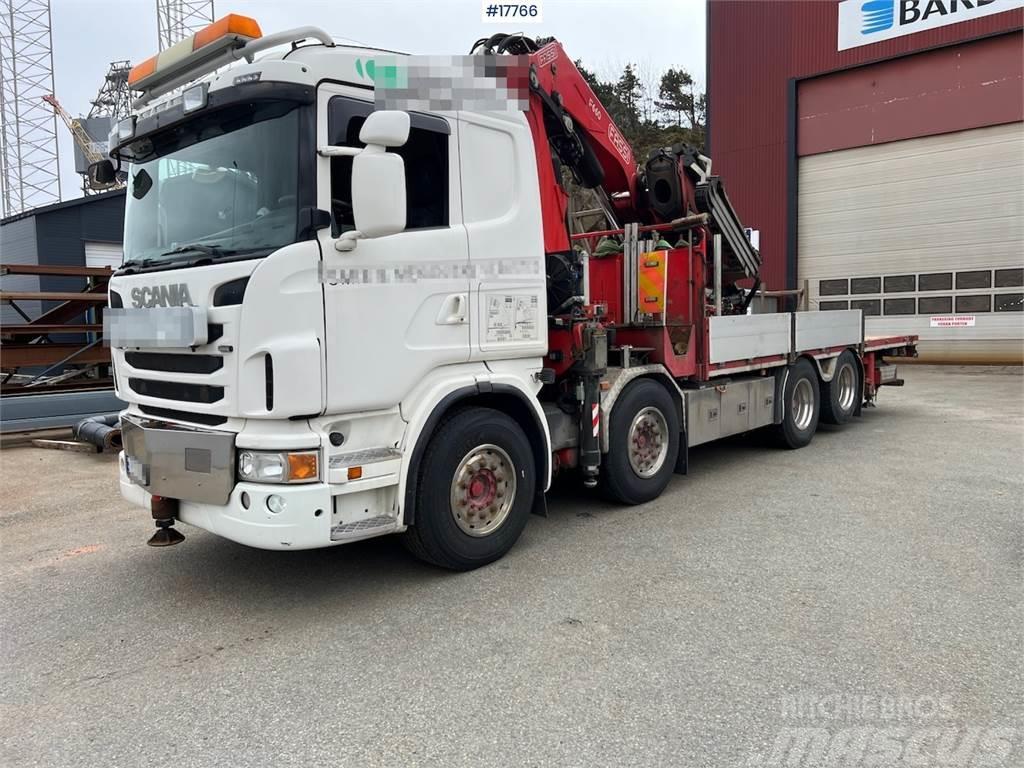 Scania G480 8x2 w/ 66 t/m Fassi crane with Jib and Winch  Truck mounted cranes