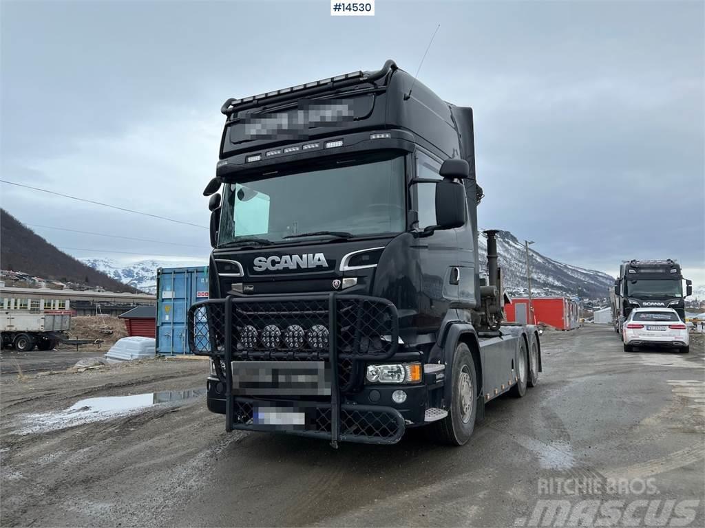 Scania R730 6x4 Crane hauler w/ 22 t/m palfinger crane Truck mounted cranes