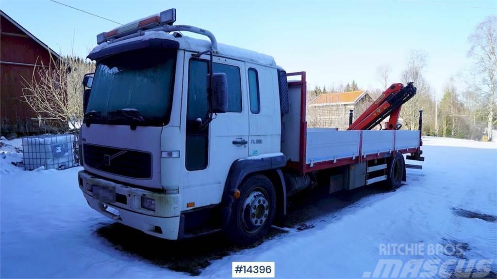 Volvo FL250 w/ rear-mounted 7 t/m Palfinger crane from 2 Truck mounted cranes