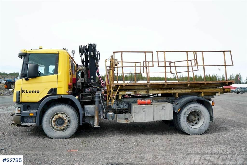 Scania P94 4x2 Work Plattform with Crane Truck mounted cranes