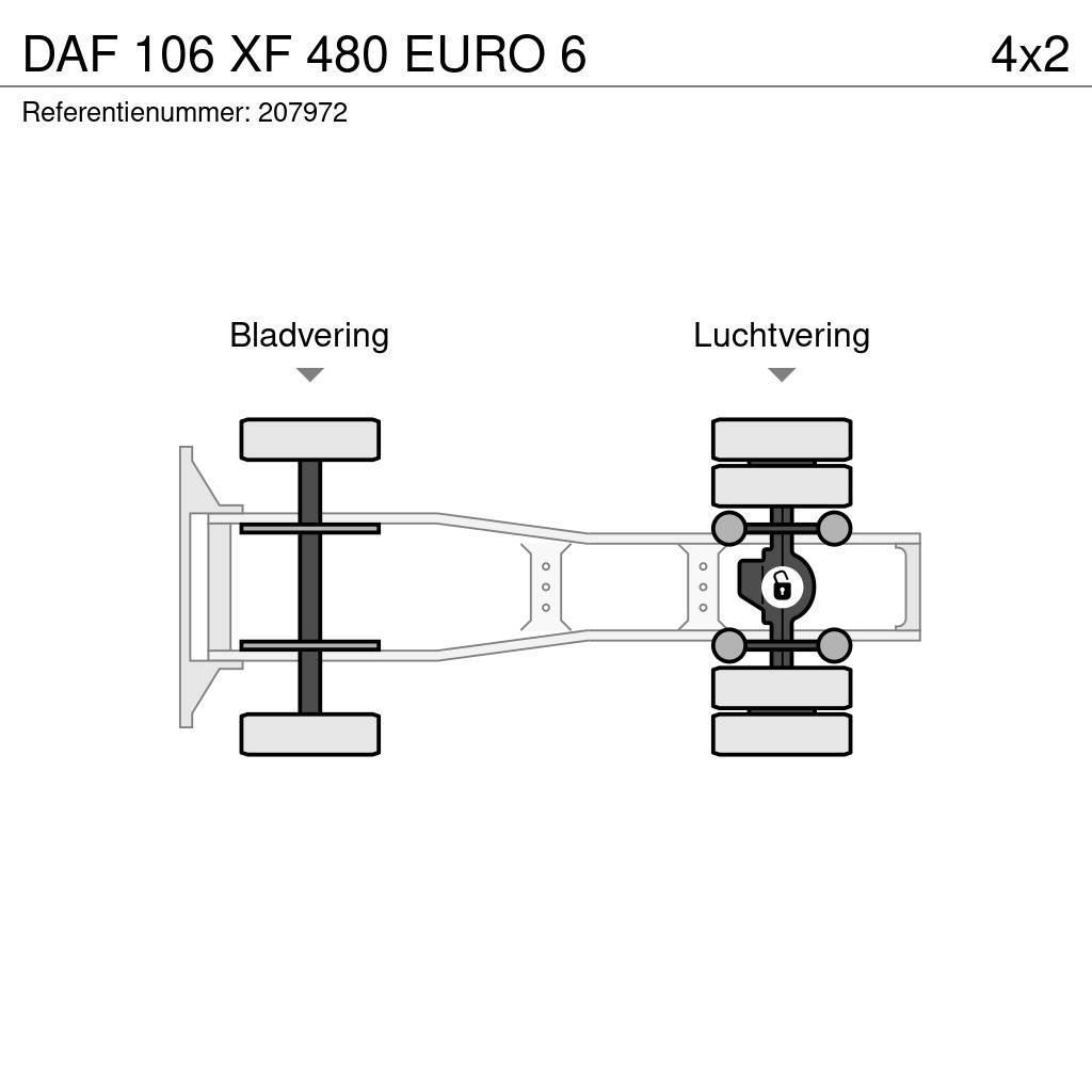 DAF 106 XF 480 EURO 6 Prime Movers