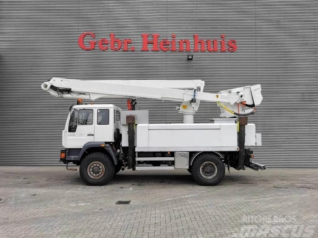 Altec TA 60 20.3 meter 46 kV Isolated MAN LE 18.280 4x4 Truck mounted platforms