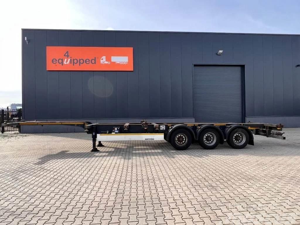 Kögel 40FT HC, liftaxle, BPW+drumbrakes, empty weight, 5 Container semi-trailers