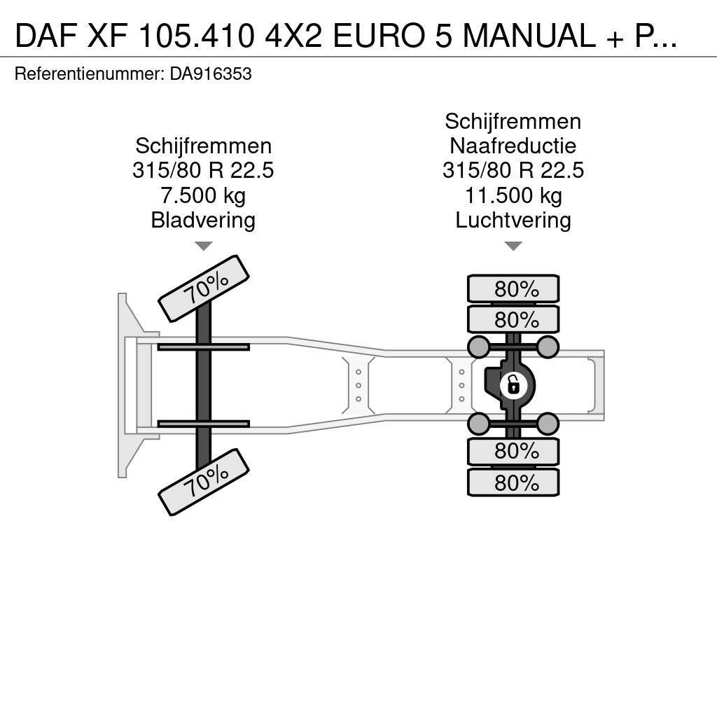 DAF XF 105.410 4X2 EURO 5 MANUAL + PALFINGER PK16000 Prime Movers