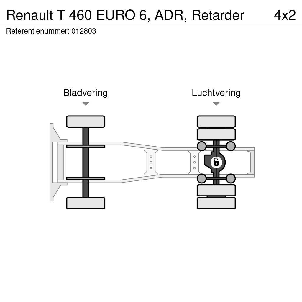 Renault T 460 EURO 6, ADR, Retarder Prime Movers