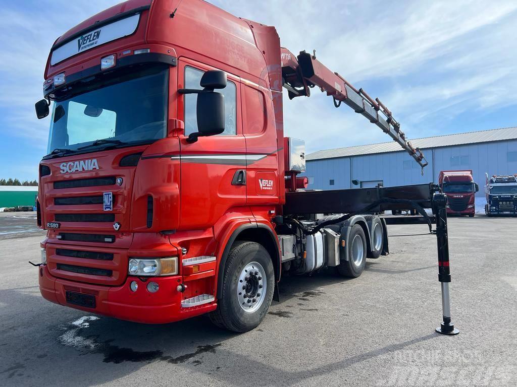 Scania R 580 Truck mounted cranes