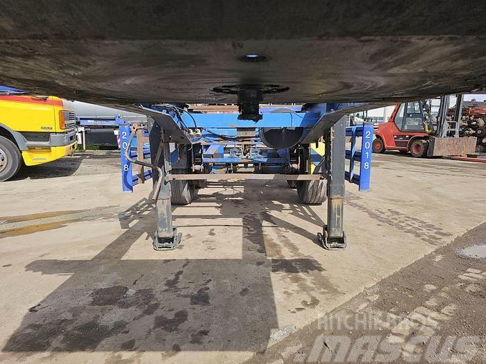 Renders 2 axle | 20 ft| steel suspension | Bpw drum. Container semi-trailers
