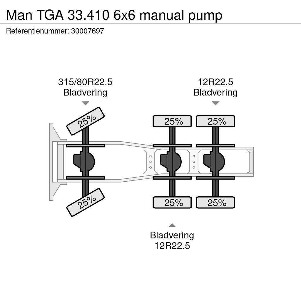 MAN TGA 33.410 6x6 manual pump Prime Movers