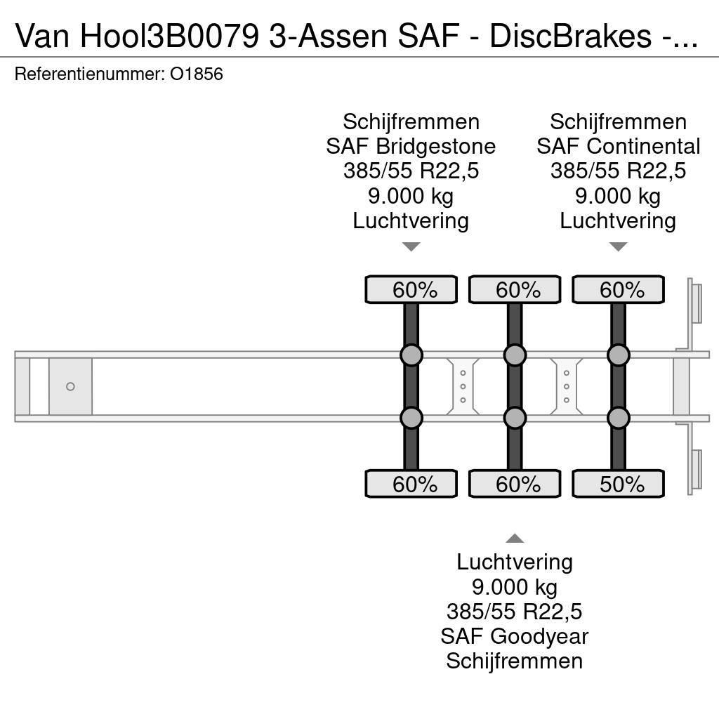 Van Hool 3B0079 3-Assen SAF - DiscBrakes - ADR - Backslider Container semi-trailers
