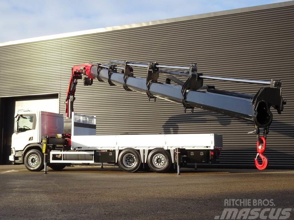 Scania P410 6x2*4 / PALFINGER 35 tm CRANE + WINCH Truck mounted cranes