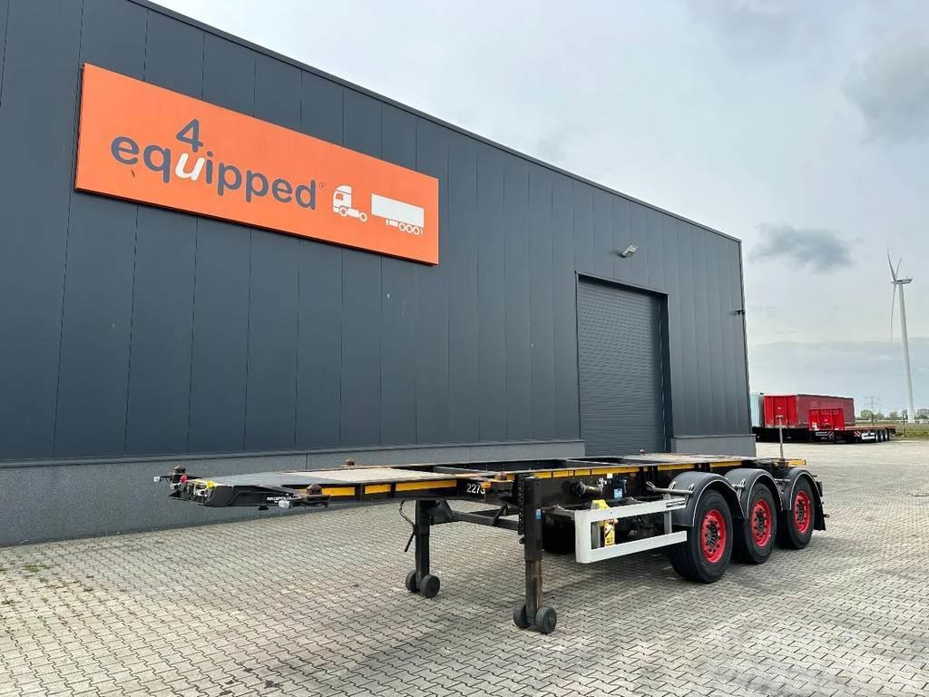Burg 20FT ADR-Chassis, empty weight: 3.690kg, SAF INTRA Container semi-trailers