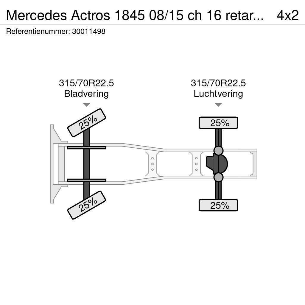 Mercedes-Benz Actros 1845 08/15 ch 16 retarder 2 tanks Prime Movers