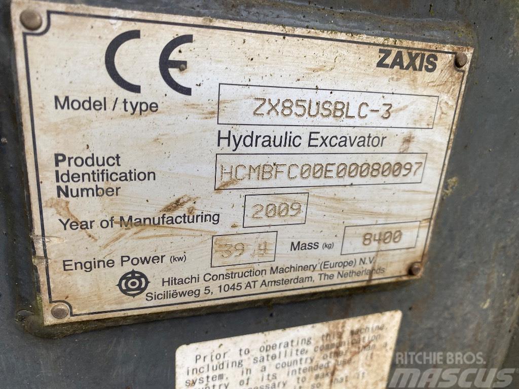 Hitachi ZX 85 US B LC-3 Midi excavators  7t - 12t