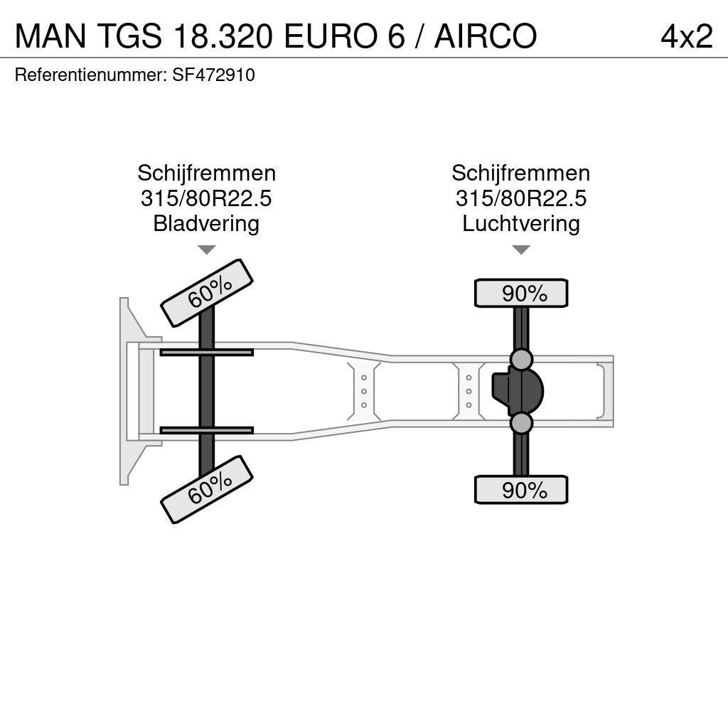 MAN TGS 18.320 EURO 6 / AIRCO Prime Movers