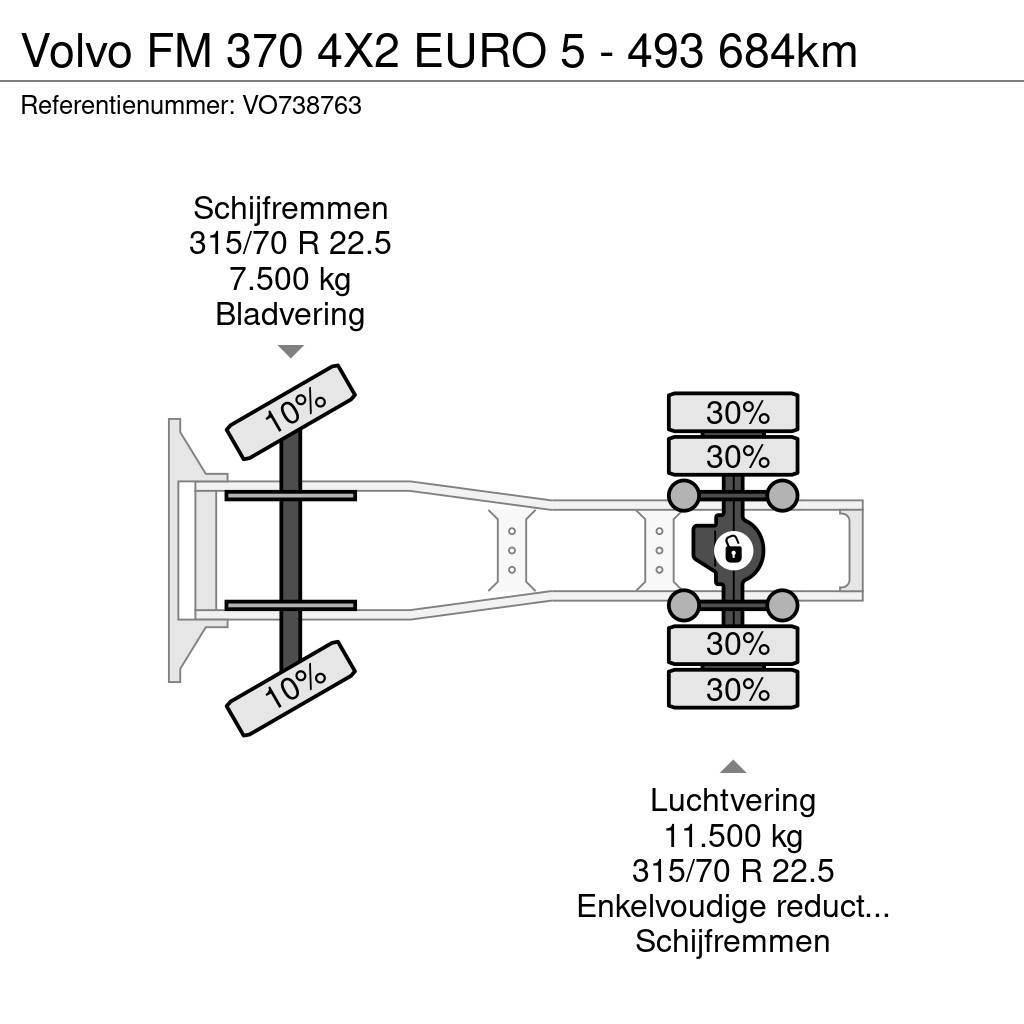 Volvo FM 370 4X2 EURO 5 - 493 684km Prime Movers