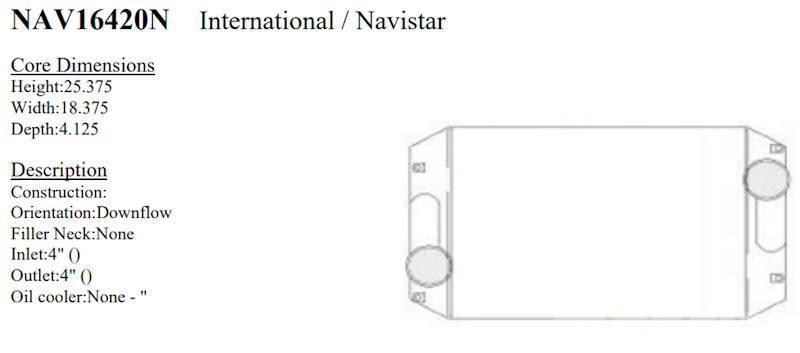 International Paystar Series Other components