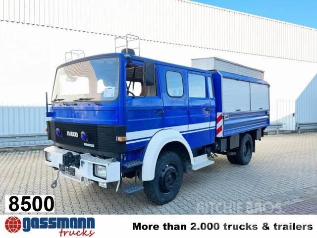 Iveco 120-23 AW 4x4 Doka, V8-Motor, Mannschaftswagen 16 Box trucks