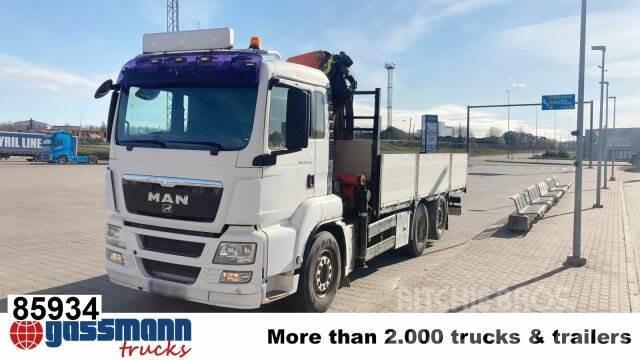 MAN TGS 26.360/400 6X2-4 BL, Lenk-/Liftachse, Kran Flatbed / Dropside trucks
