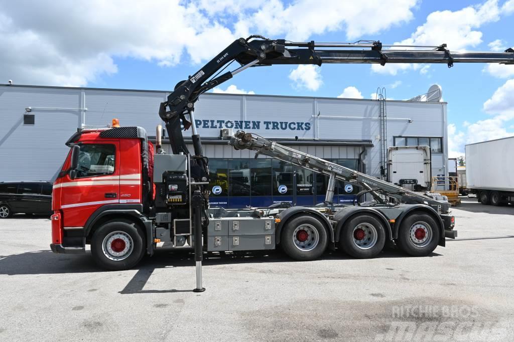 Volvo FM450 8x4 HIAB 244 10v Truck mounted cranes