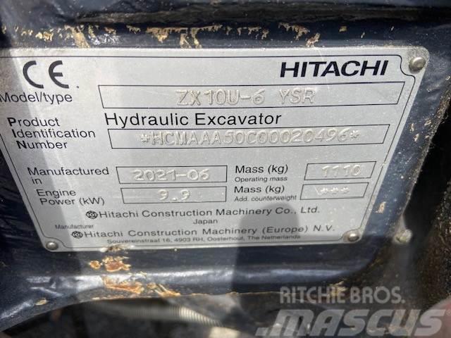 Hitachi ZX10U-6 Minigraafmachine Farm machinery