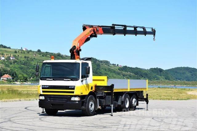 DAF CF 75.310 * PRITSCHE 7,00 m + KRAN * TOP Truck mounted cranes