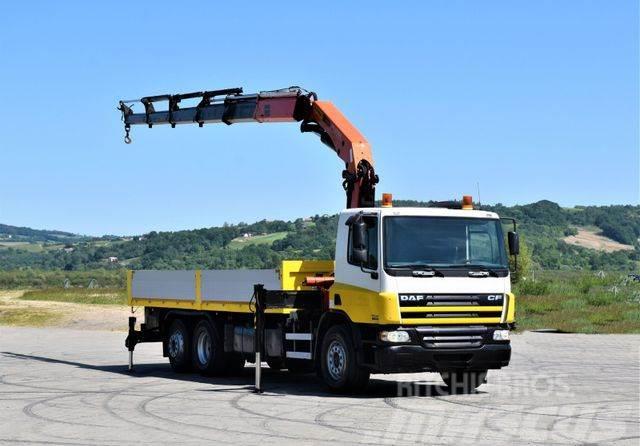 DAF CF 75.310 * PRITSCHE 7,00 m + KRAN * TOP Truck mounted cranes
