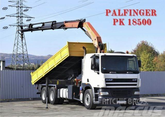 DAF CF 85.430 KIPPER 6,40 m+KRAN /FUNK *6x4 Truck mounted cranes