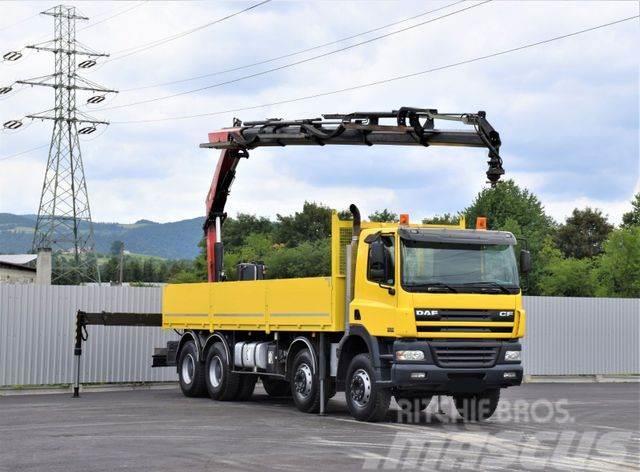 DAF CF 85.430 Pritsche 7,70 m+ KRAN/FUNK Truck mounted cranes