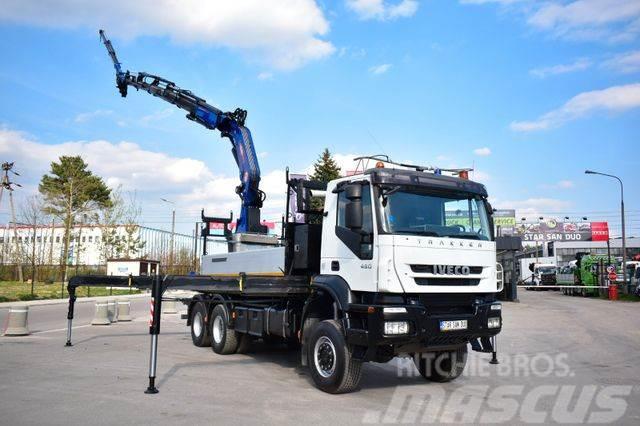 Iveco 6x6 TRAKKER PM 44025 EURO 5 BASKET FLY JIB cran Truck mounted cranes